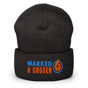Unisex Yupoong 1501KC classic cuffed beanie, hypoallergenic 100% turbo-spun acrylic knit, 12-inch length, Dark Grey.