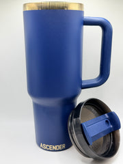 Ascender 40 oz Gold Plated Tumbler - Faithfulness - Front View