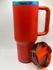 Ascender 40 oz Neo Chrome Plated Tumbler - Redemption - Front View