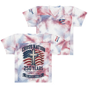 America 250th Football Jersey - White - Front and Back View