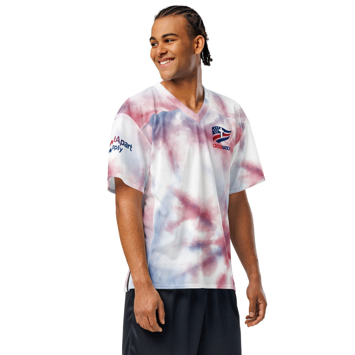 America 250th Football Jersey - White - Right Front View