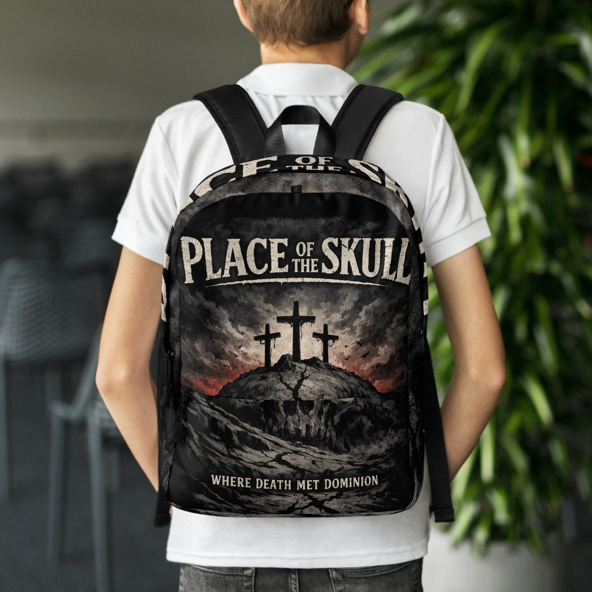 Place of the Skull Backpack - White - Back View