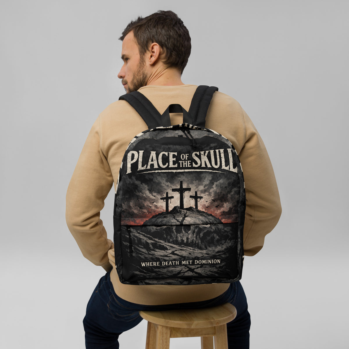 Place of the Skull Backpack - White - Back View 4