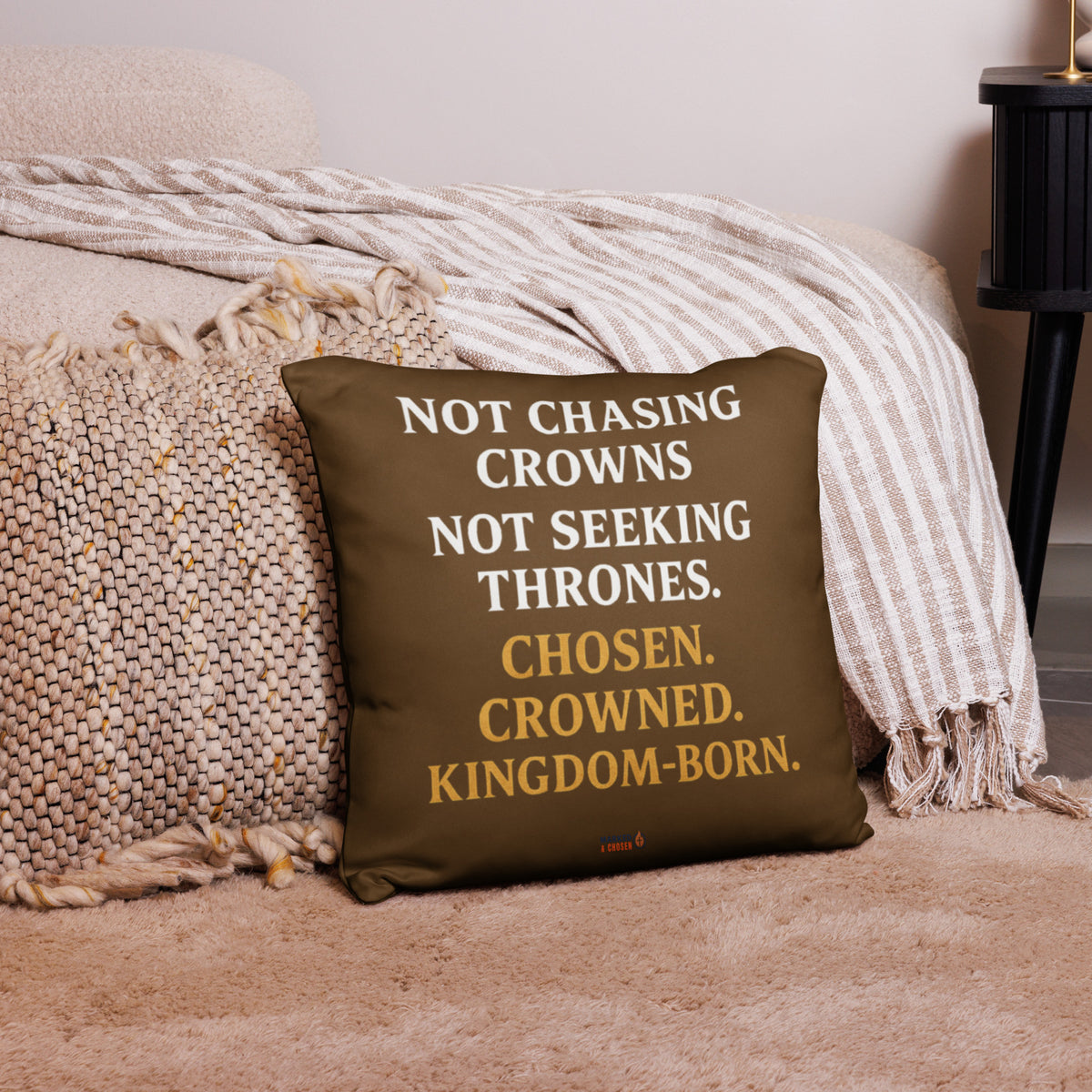 Royalty Basic Pillow - 18 x 18 - Back View