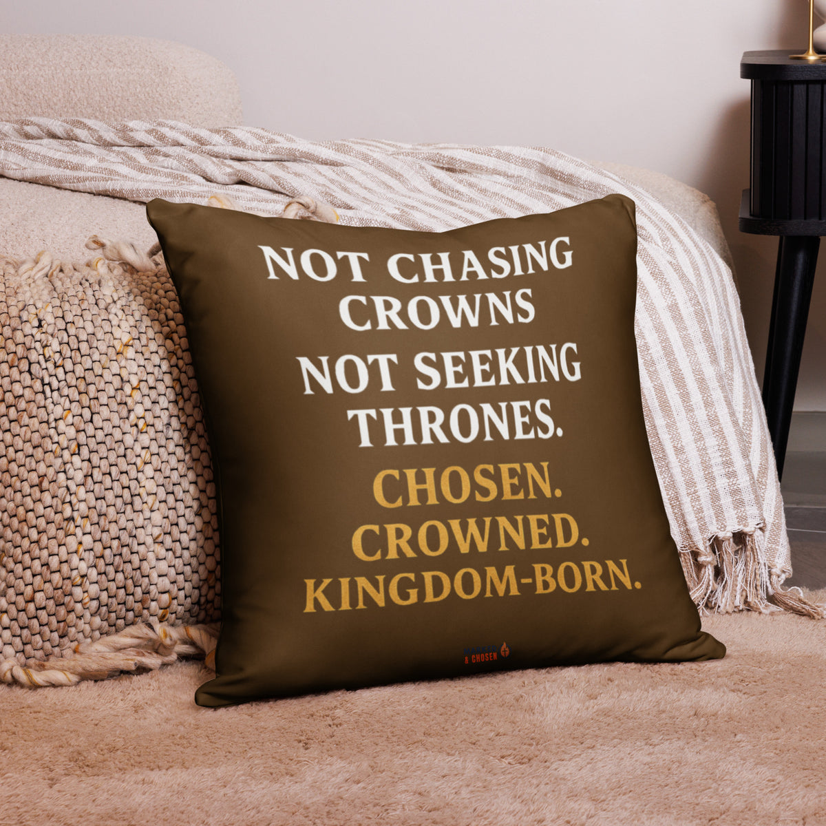 Royalty Basic Pillow - 22 x 22 - Back View