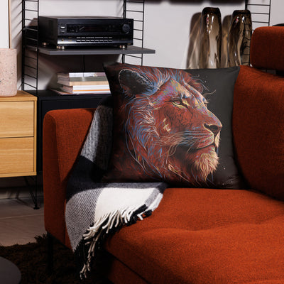 Lion of Judah Red Basic Pillow