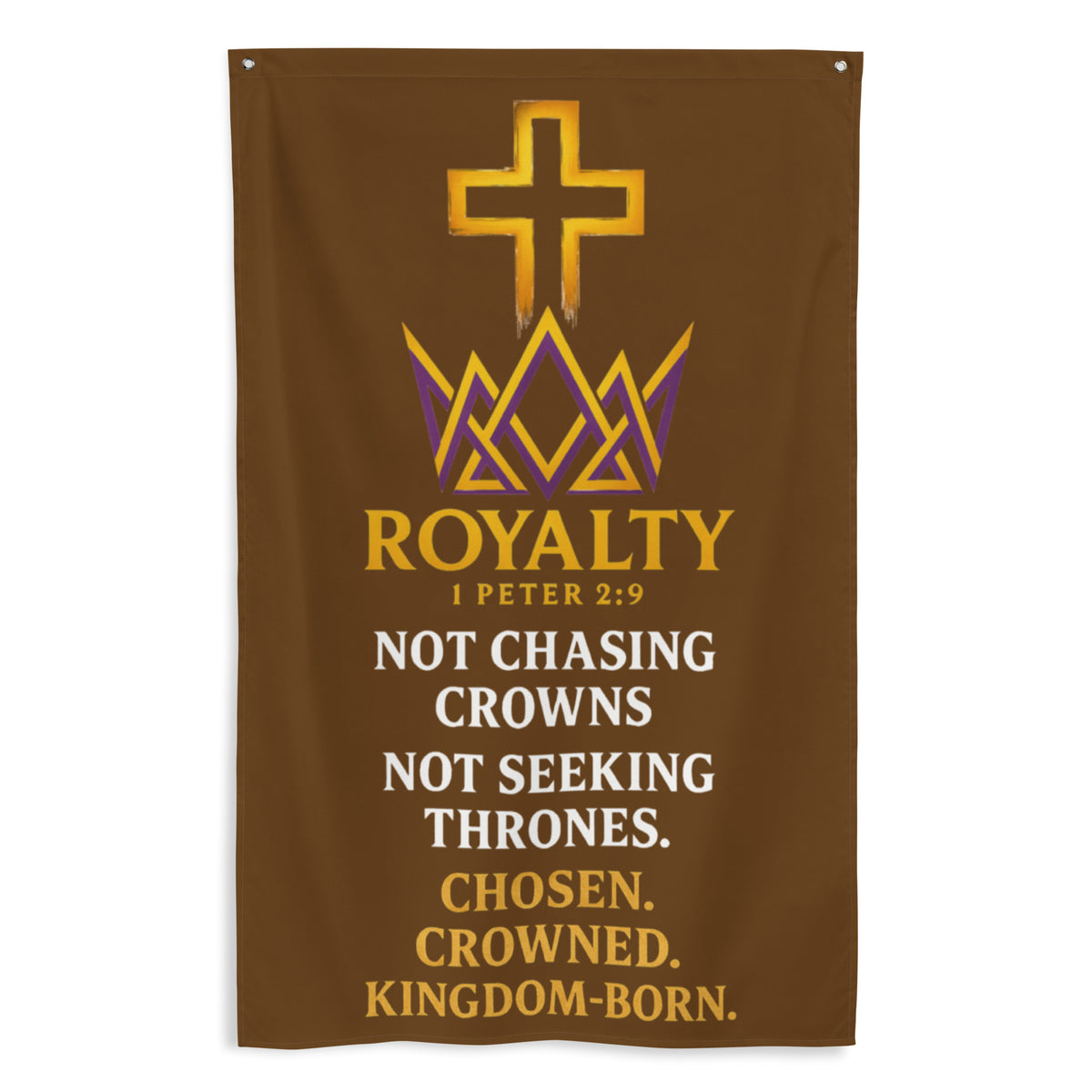 Royalty Flag - White - Front View 5