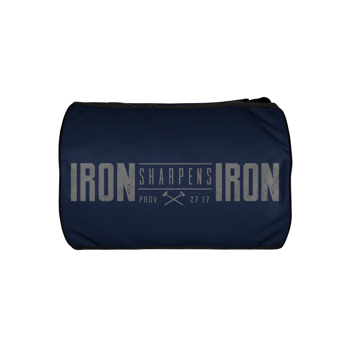 Iron Sharpens Iron Gym Bag - White - Bottom View