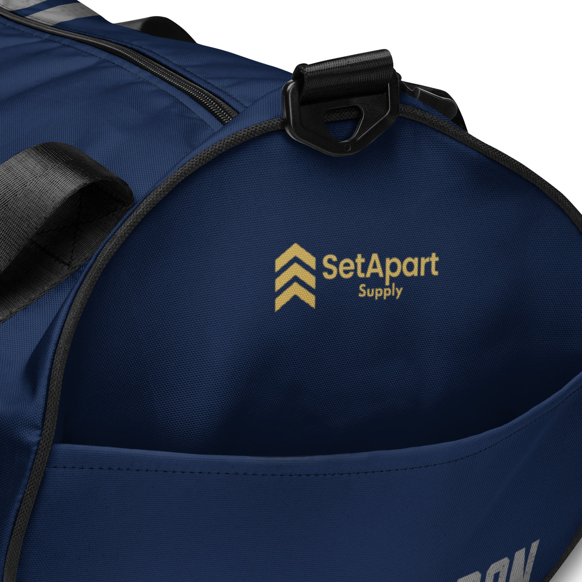 Iron Sharpens Iron Gym Bag - White - Detail View
