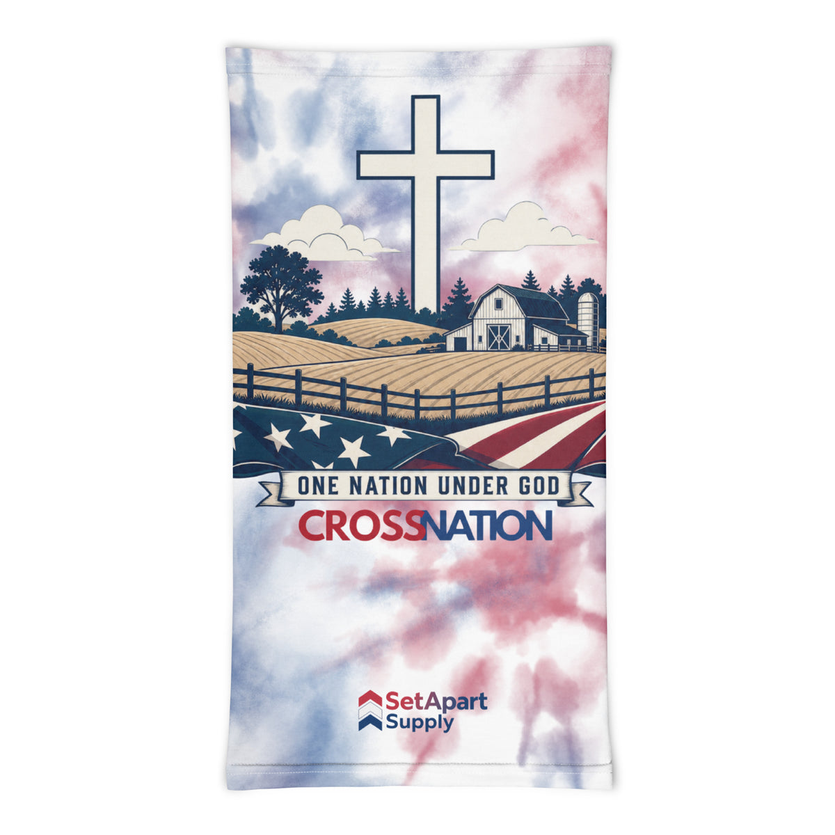 Heartland Neck Gaiter - White - Front View