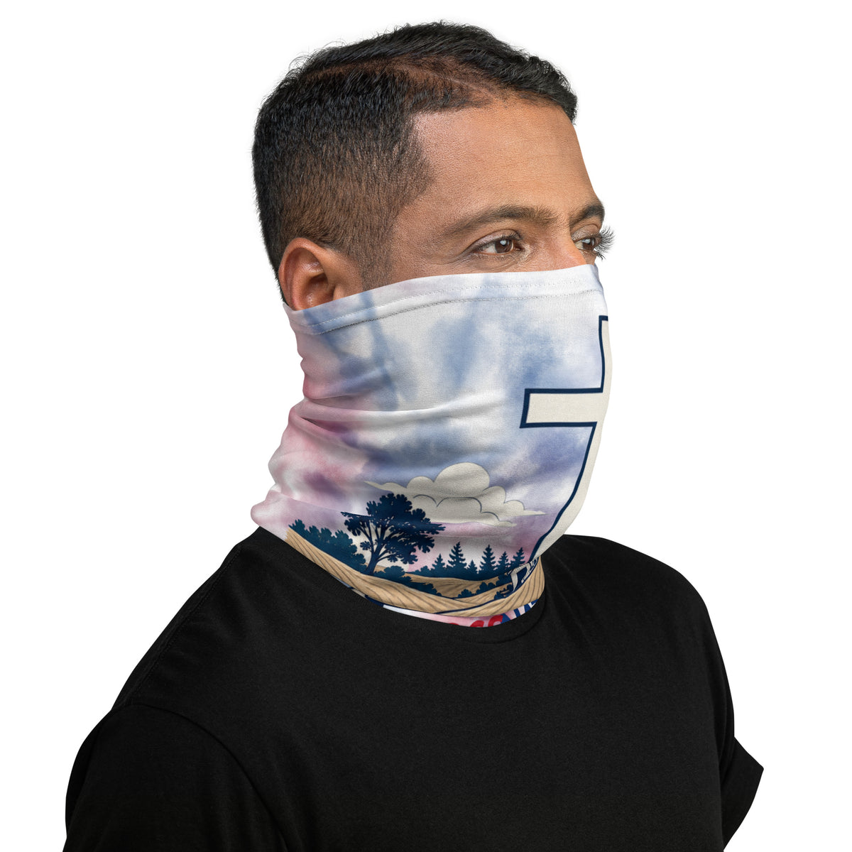 Heartland Neck Gaiter - White - Right Side View 2