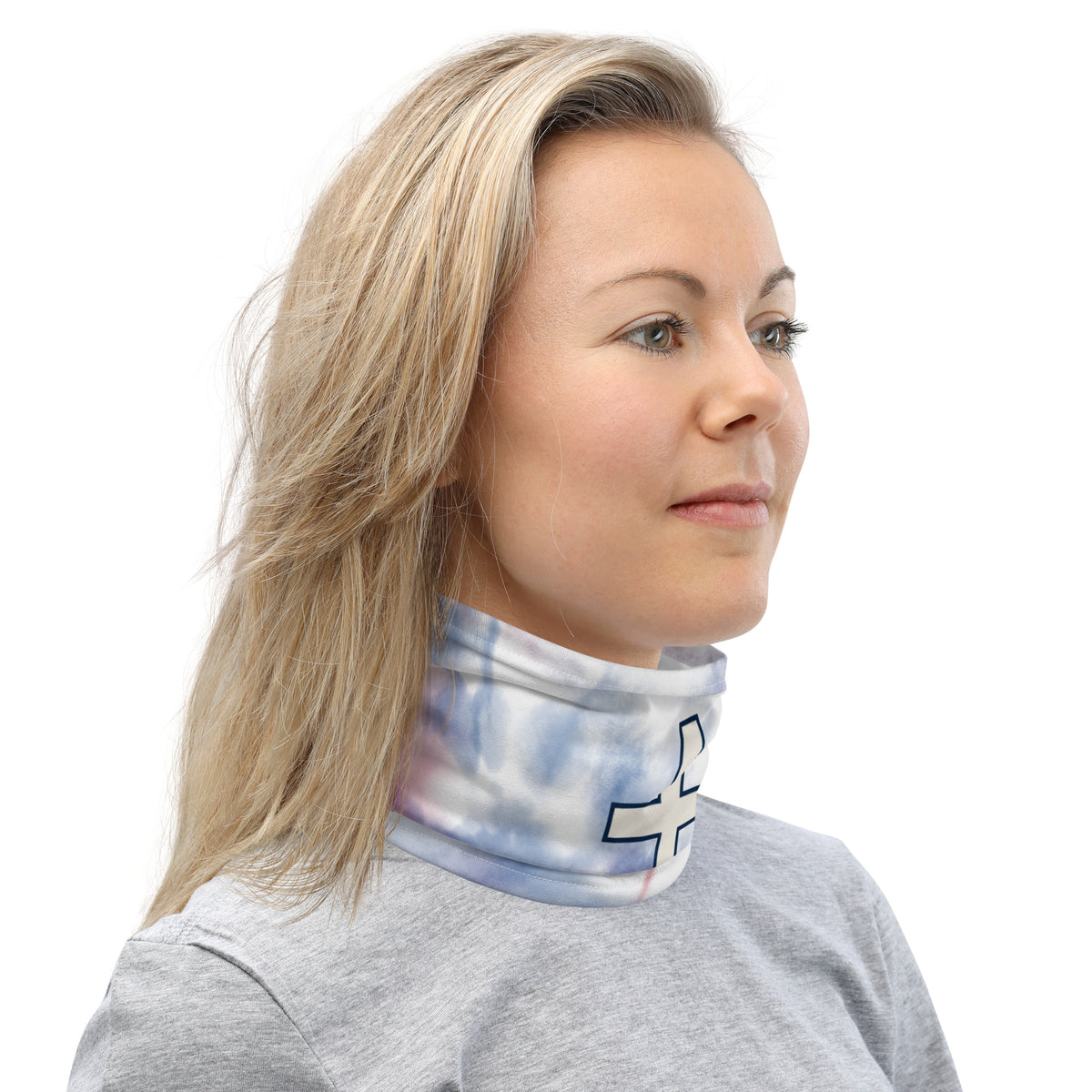 Heartland Neck Gaiter - White - Right Side View 4