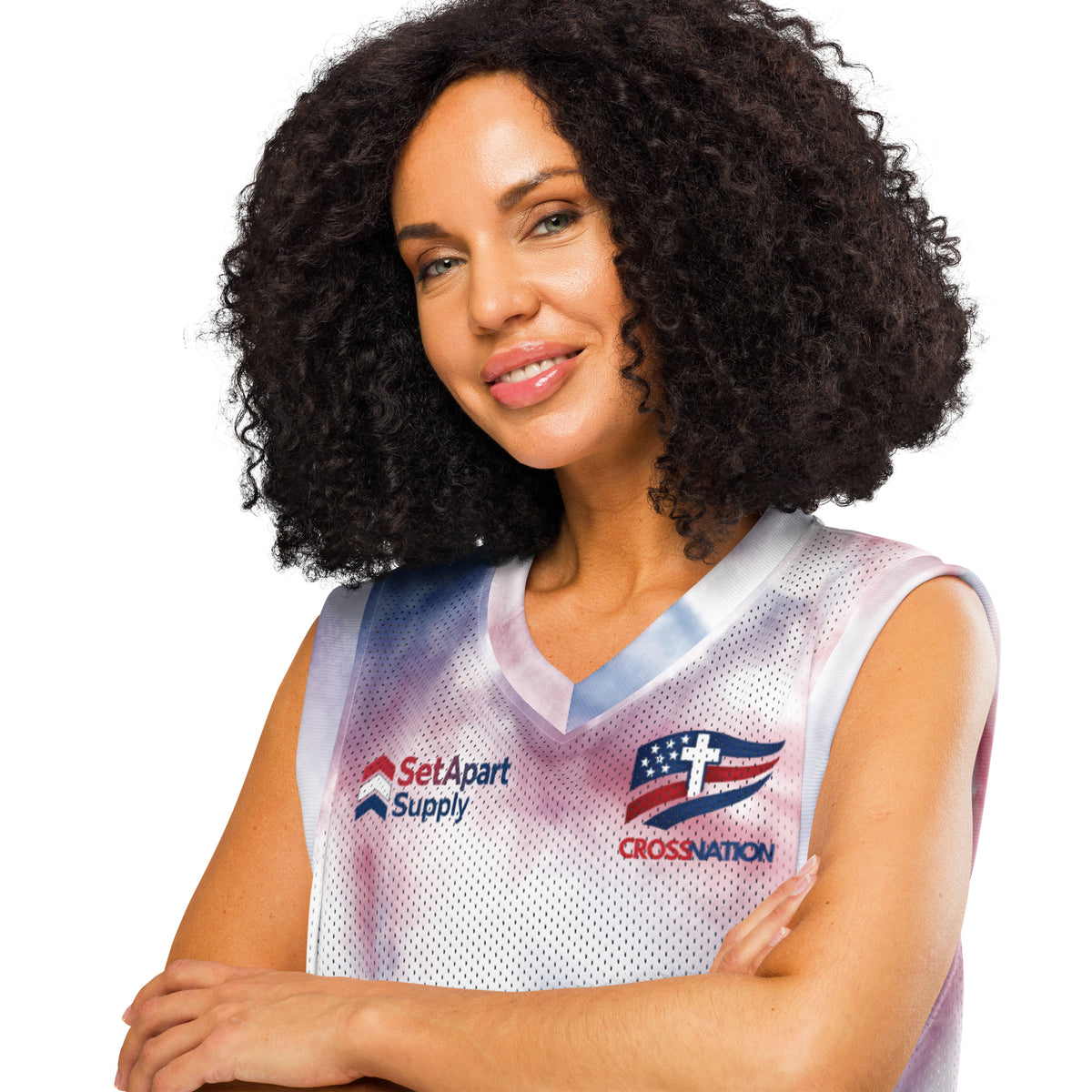 America 250th Basketball Jersey - White - Front View