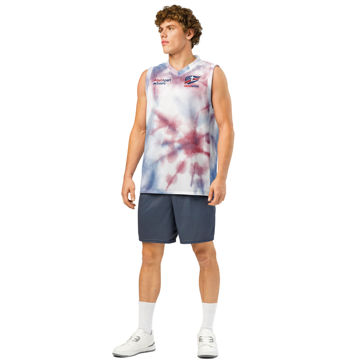 America 250th Basketball Jersey - White - Front View 3