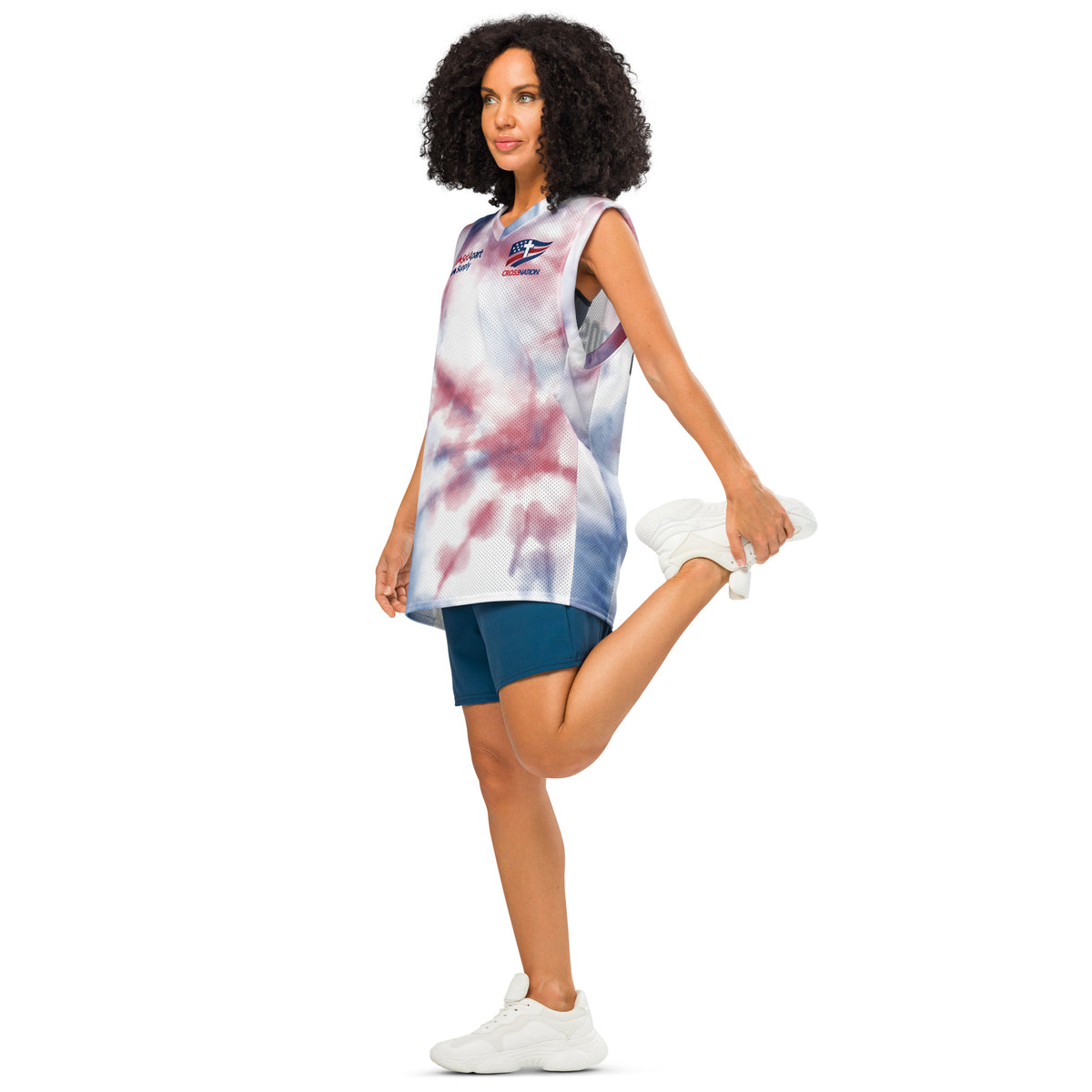 America 250th Basketball Jersey - White - Left Front View 2