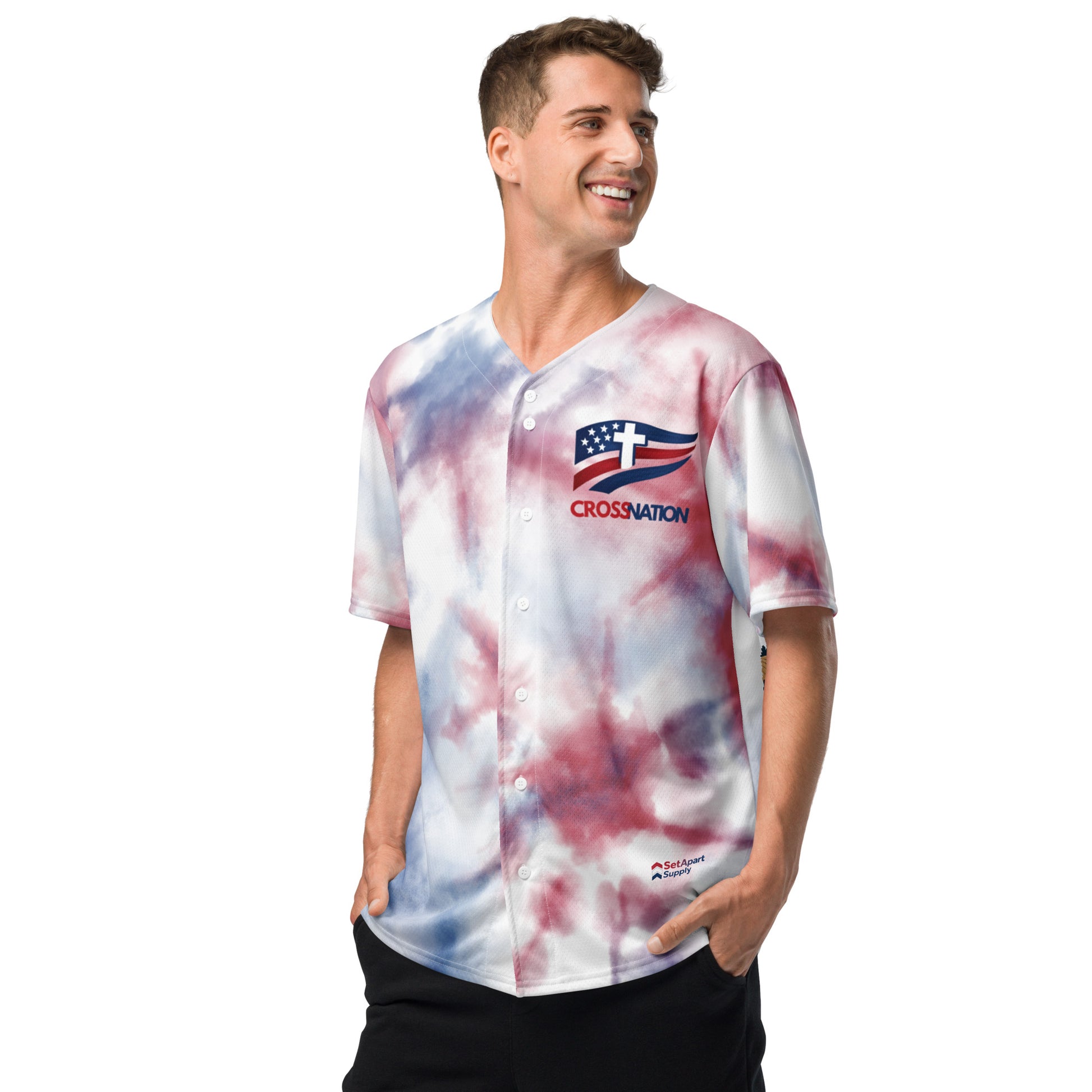 Heartland Baseball Jersey - White - Left Front View