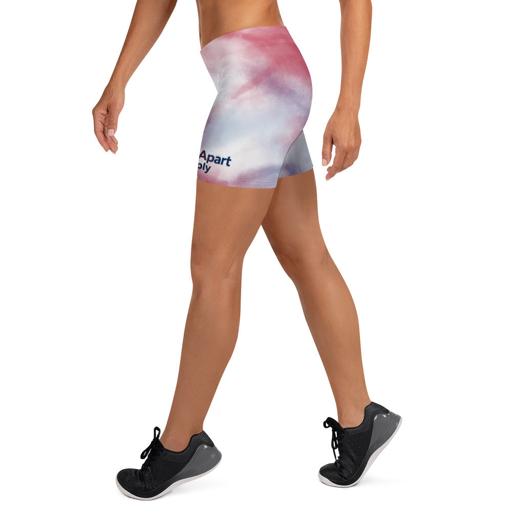 Women's CrossNation Shorts - White - Left Side View