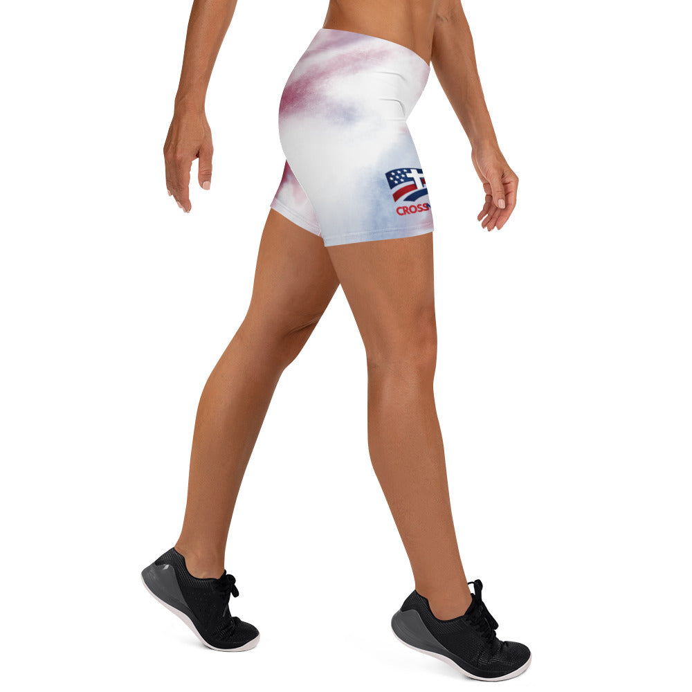 Women's CrossNation Shorts - White - Right Side View