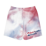 Men's CrossNation Cotton Shorts - White - Back View