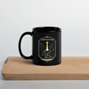 Through Him Men's Black Mug - Black - Left Side View