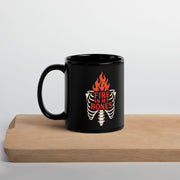 Fire in My Bones Black Mug - Black - Left Side View