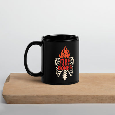 Fire in My Bones Black Mug