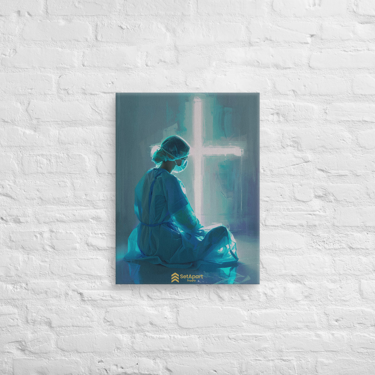 On Call to the Cross Canvas - 18″×24″ - Front View