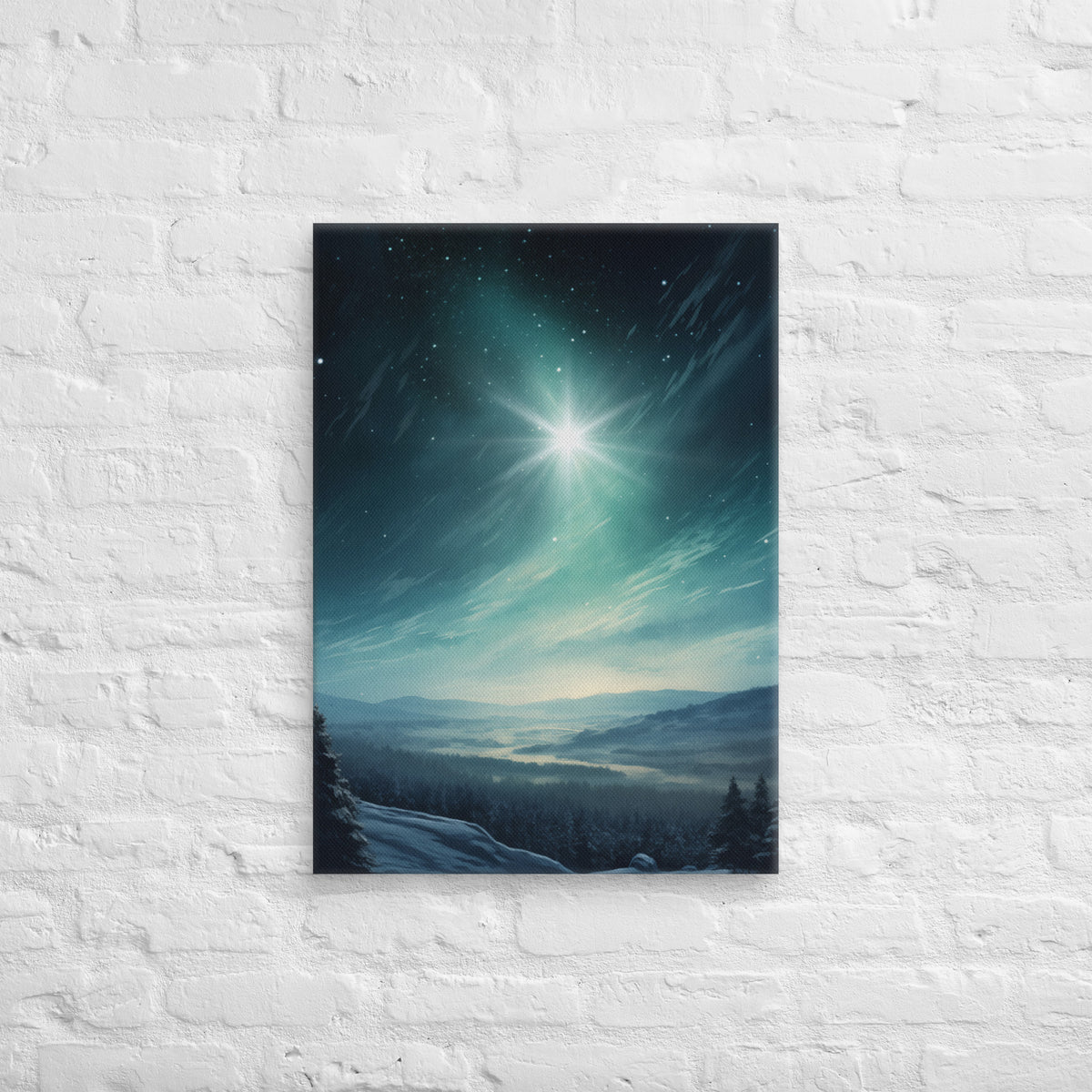 Northern Star Canvas - 20″×28″ - Front View
