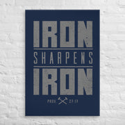 Iron Sharpens Iron Canvas - 28″×40″ - Front View