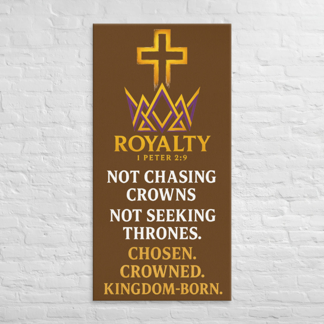 Royalty Canvas - 30″×60″ - Front View