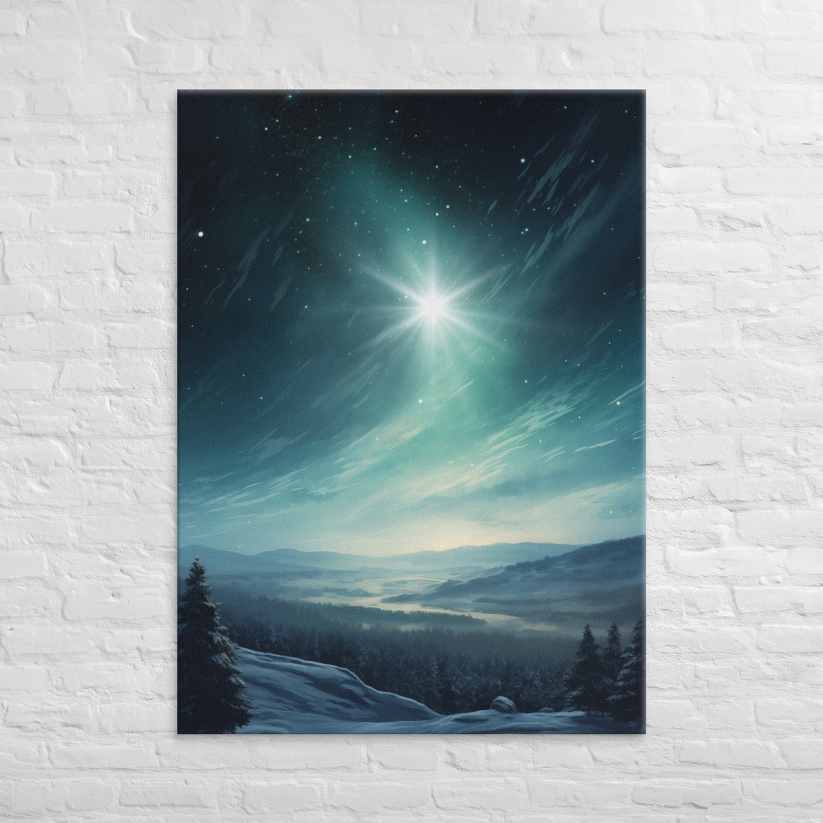 Northern Star Canvas - 40″×55″ - Front View