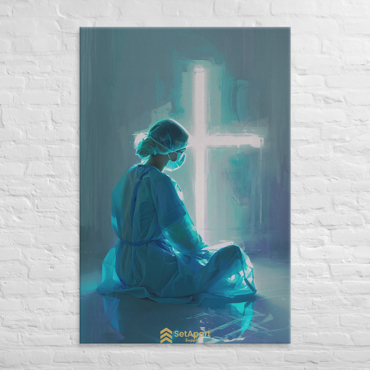 On Call to the Cross Canvas - 40″×60″ - Front View