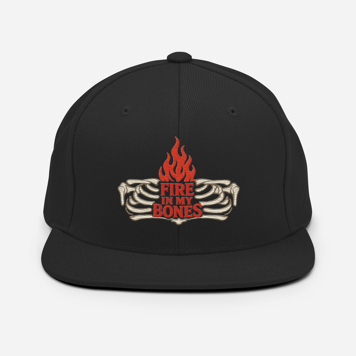 Fire in My Bones Classic Snapback - Black - Back View