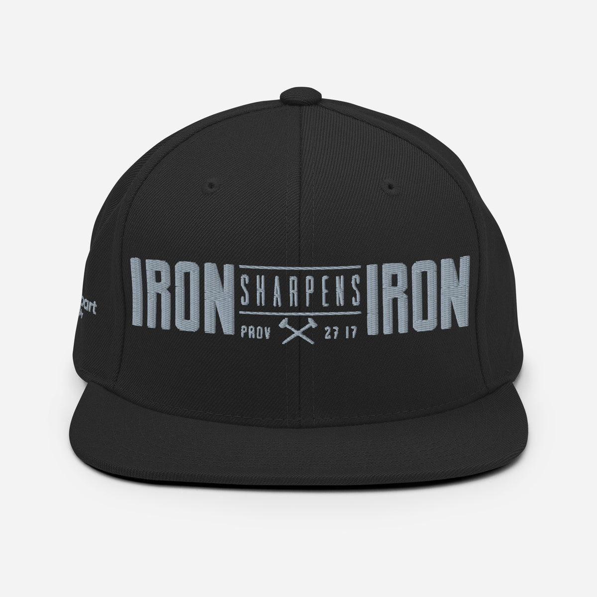Men's Iron Sharpens Iron Classic Snapback - Black - Back View 2