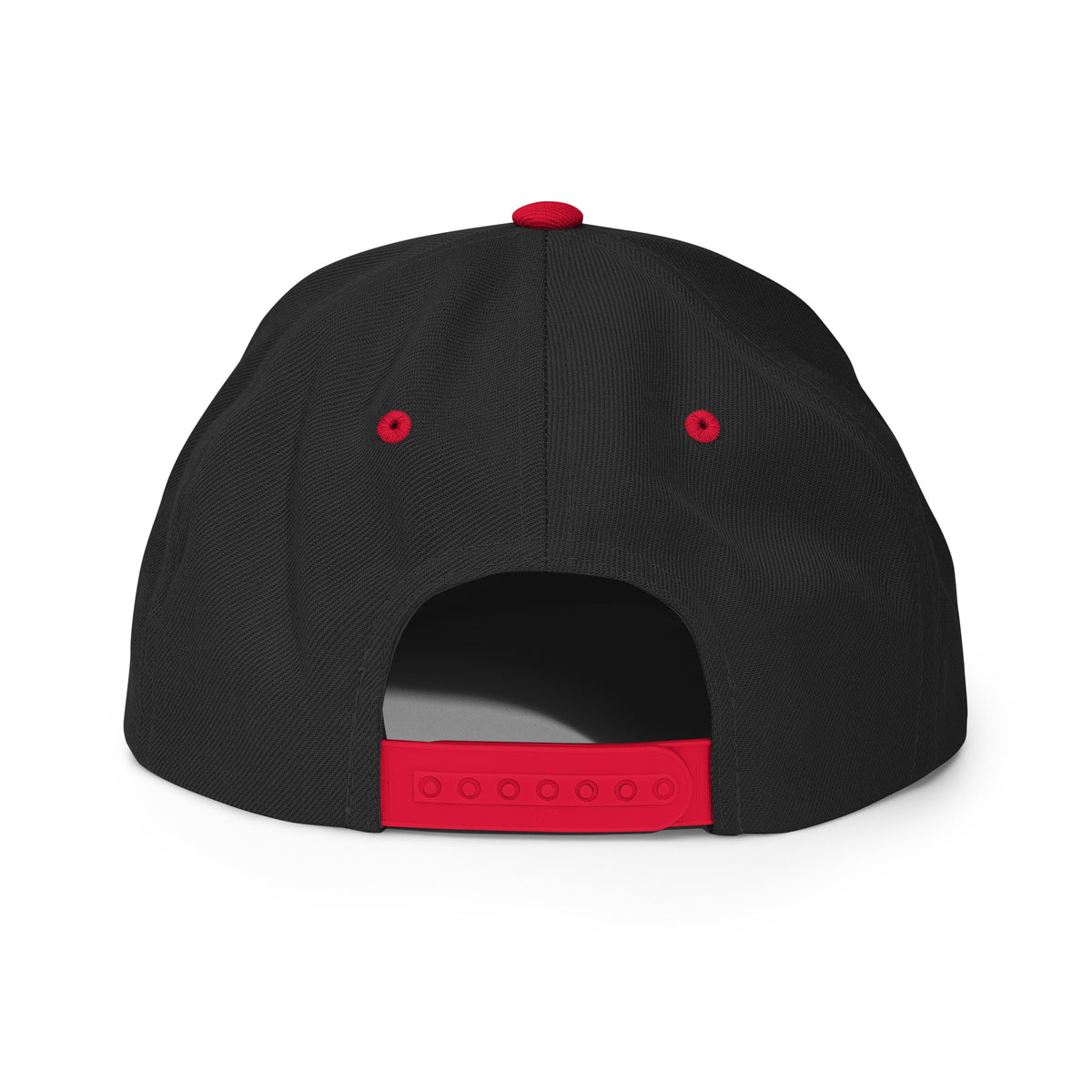 Marked by Stripes Classic Snapback - Black/ Red - Back View 2