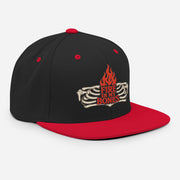 Fire in My Bones Classic Snapback - Black/ Red - Right Front View