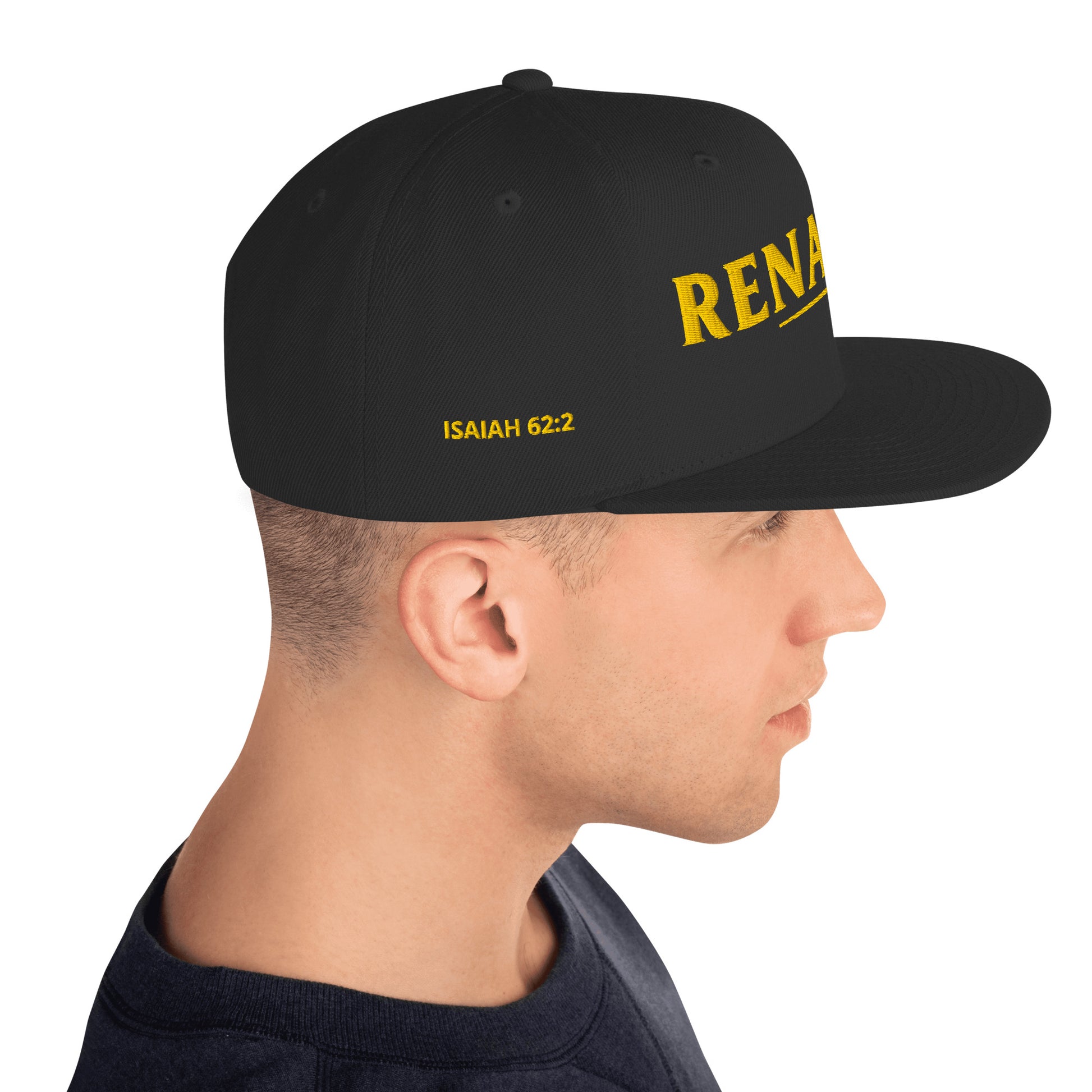 Renamed Classic Snapback - Black - Right Side View