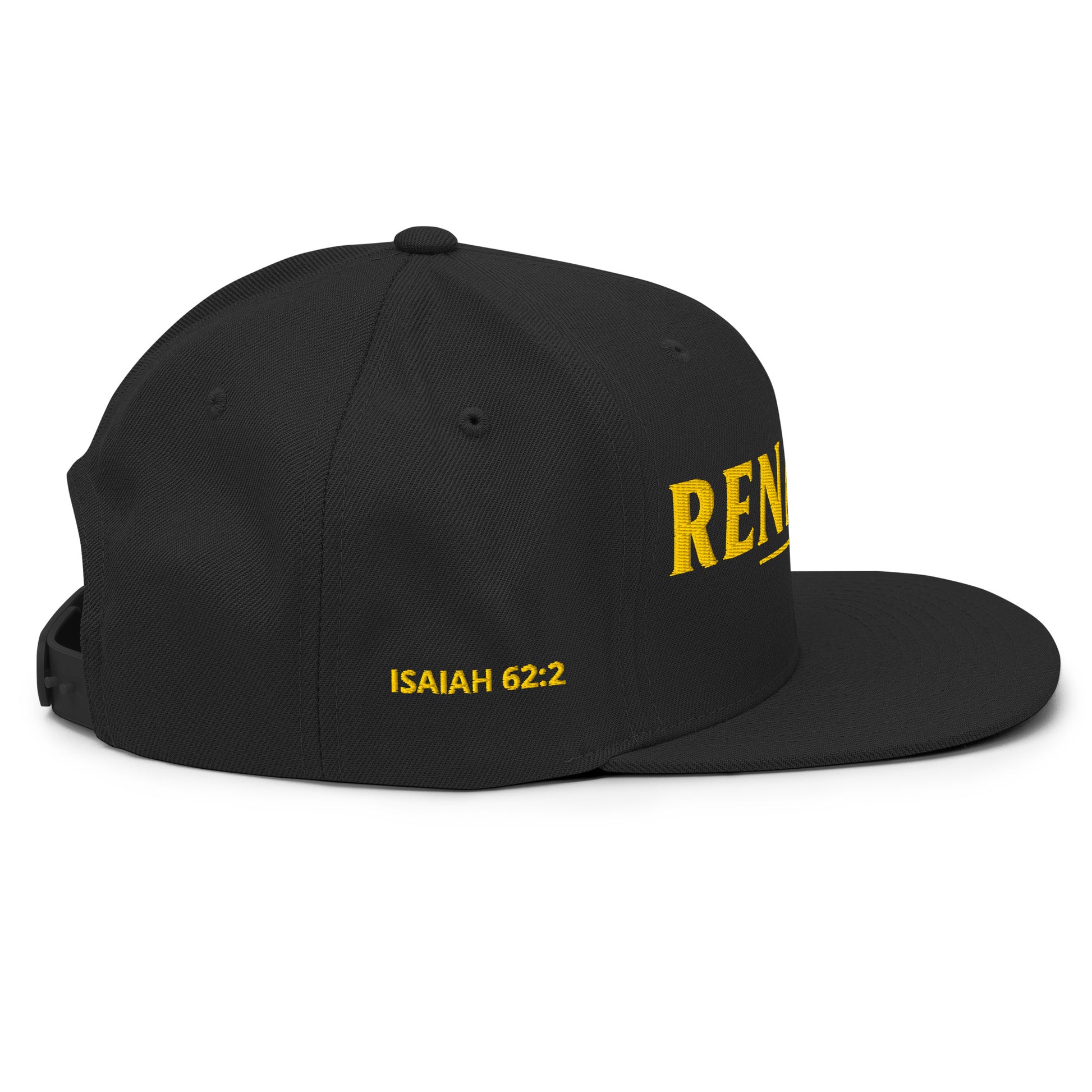 Renamed Classic Snapback - Black - Right Side View 2