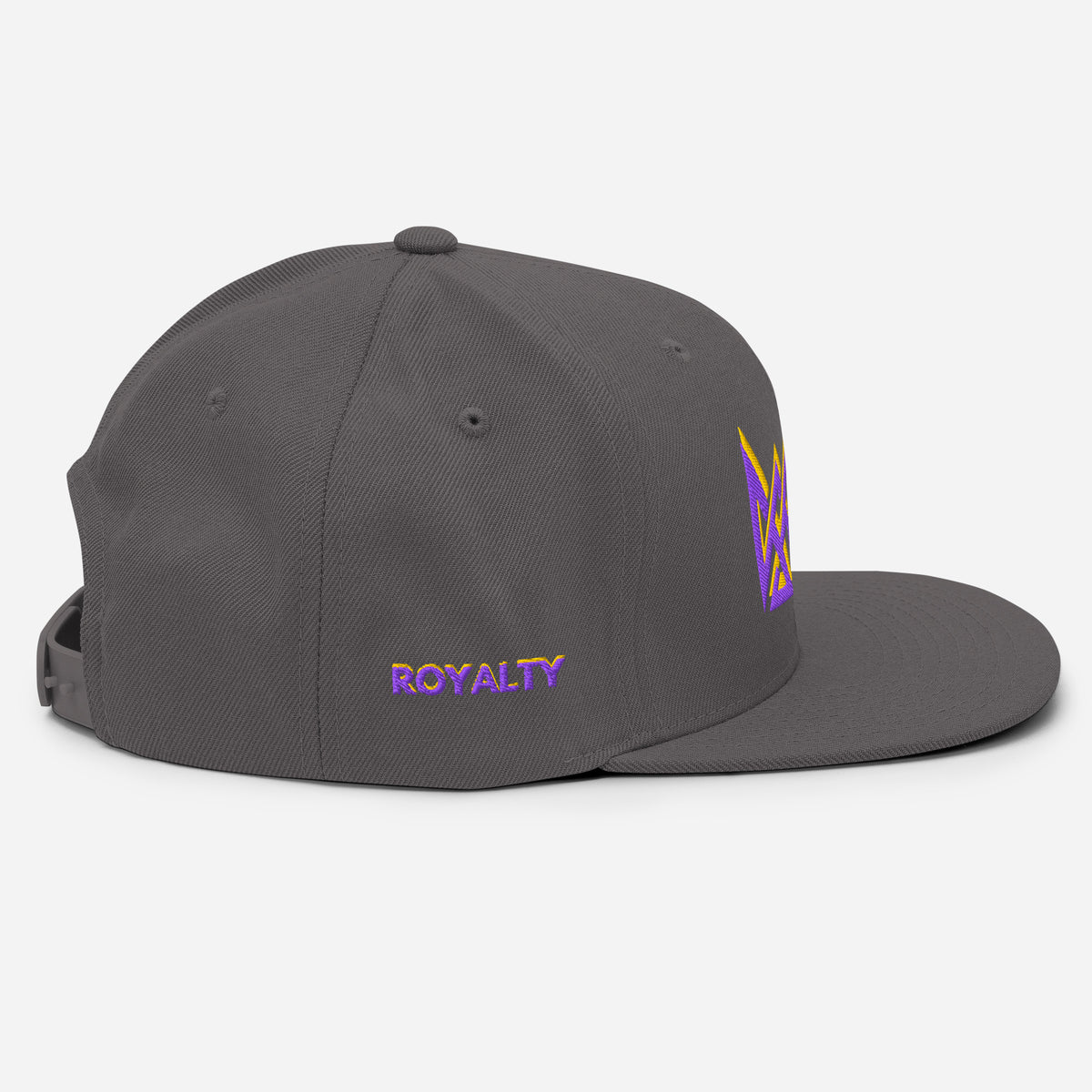Royalty Classic Snapback - Dark Grey - Right Side View