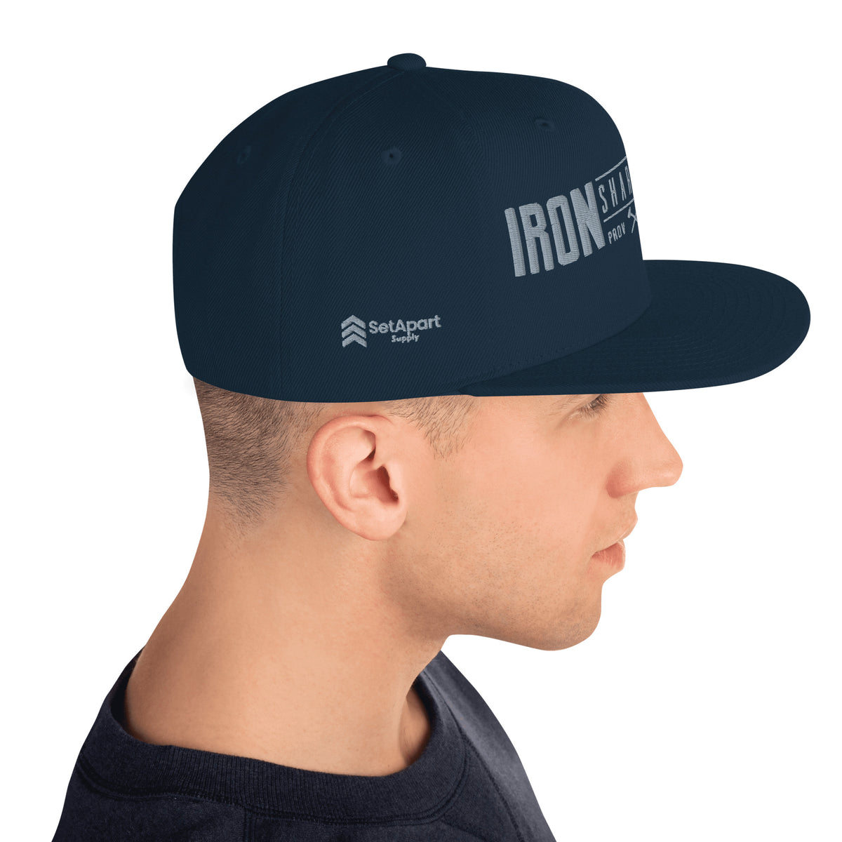 Men's Iron Sharpens Iron Classic Snapback - Dark Navy - Right Side View