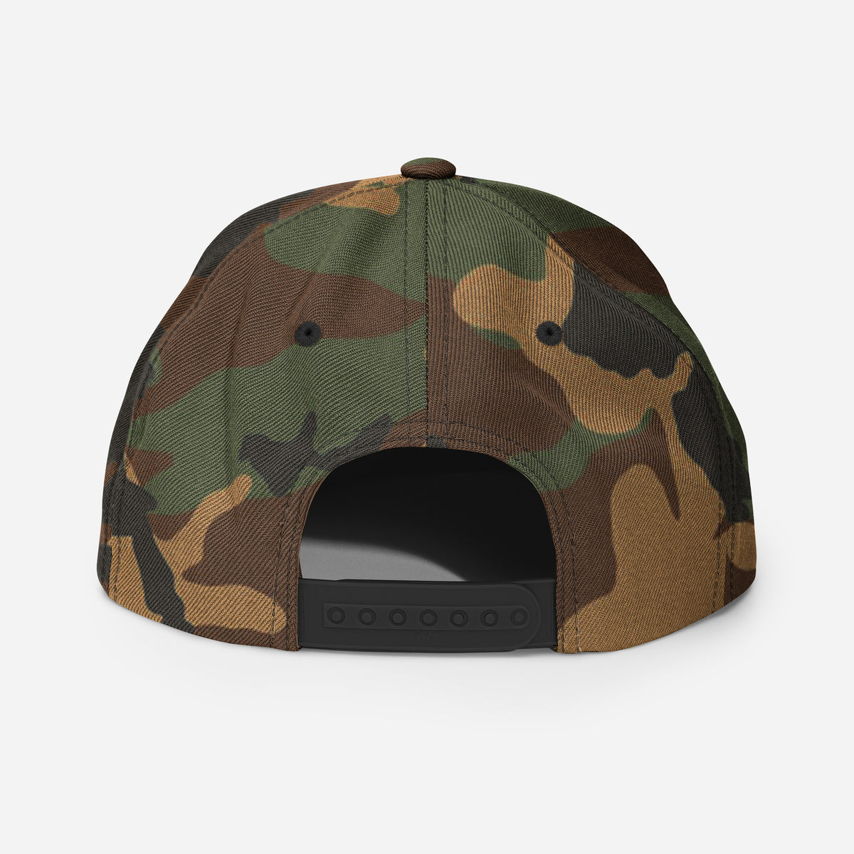 Royalty Classic Snapback - Green Camo - Back View