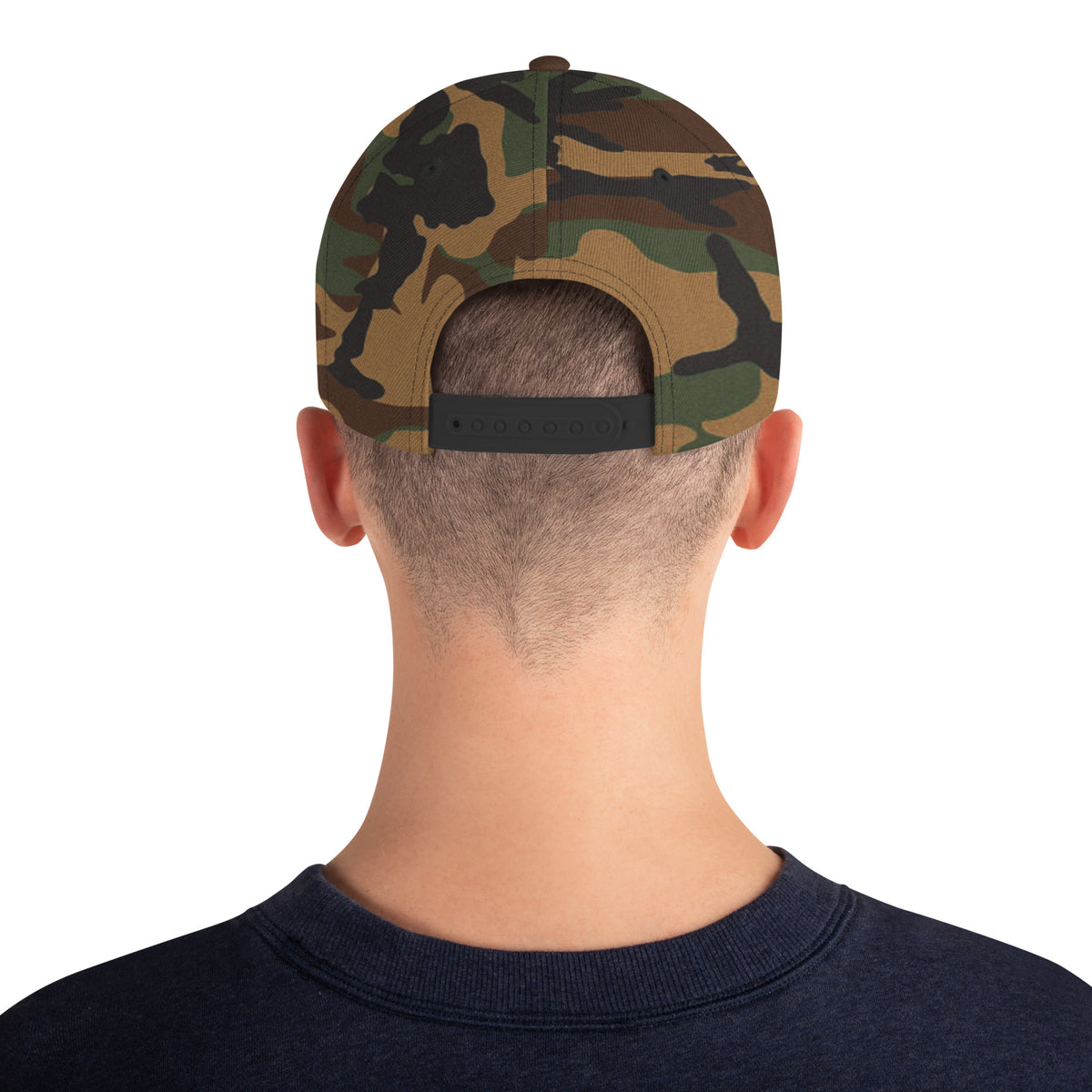 Men's Iron Sharpens Iron Classic Snapback - Green Camo - Back View