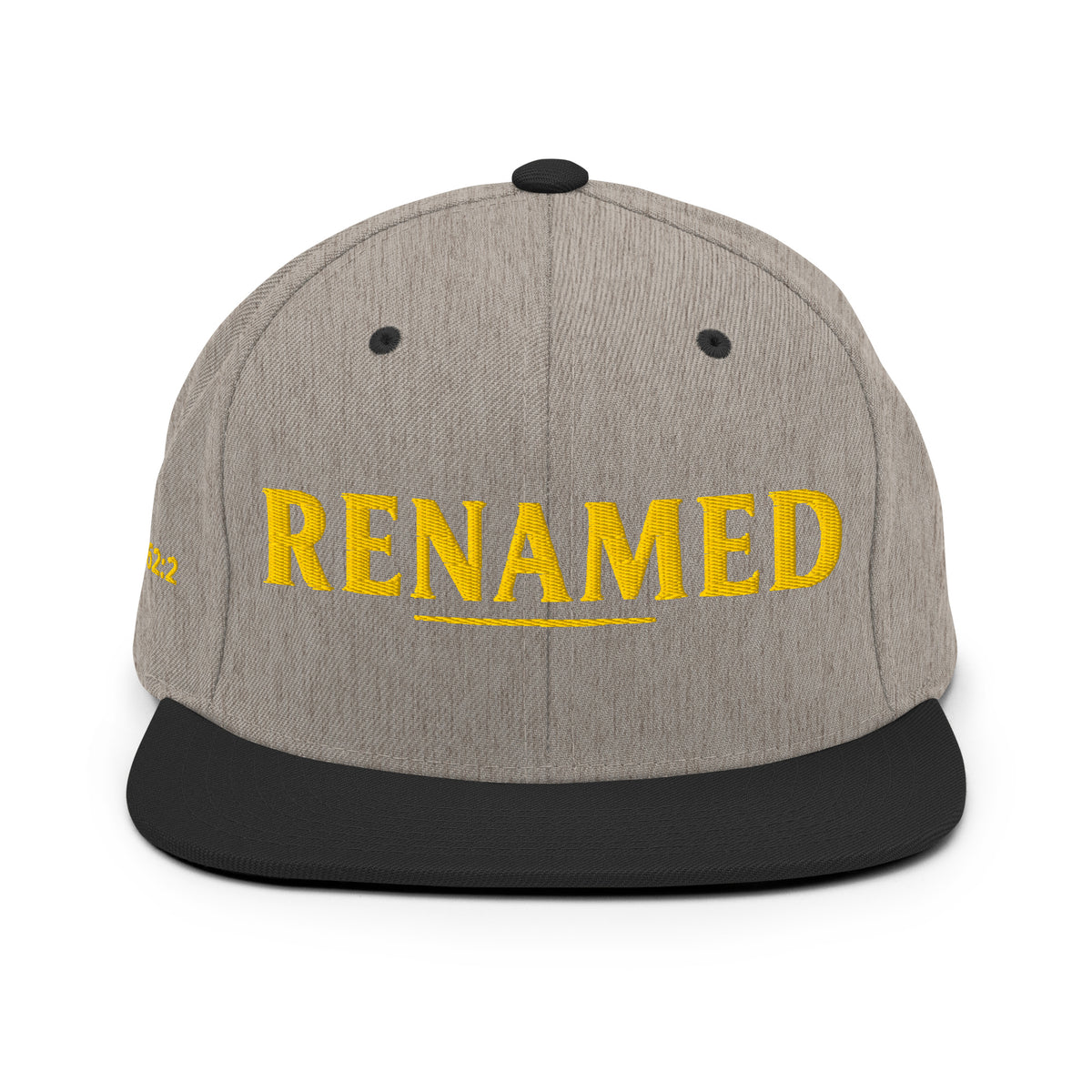 Renamed Classic Snapback - Heather/Black - Back View 2