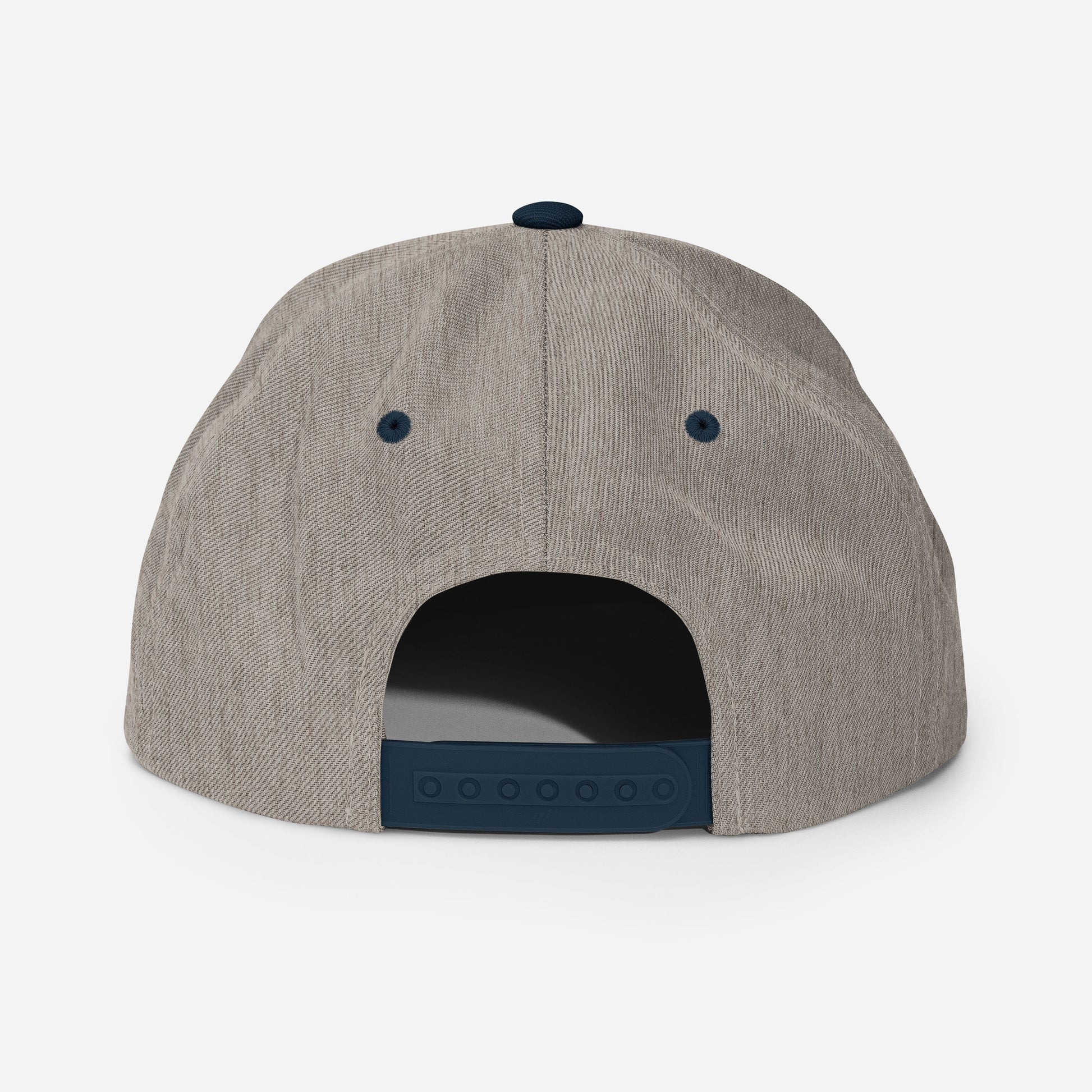 Love Like Jesus Classic Snapback - Heather Grey/ Navy - Back View 2