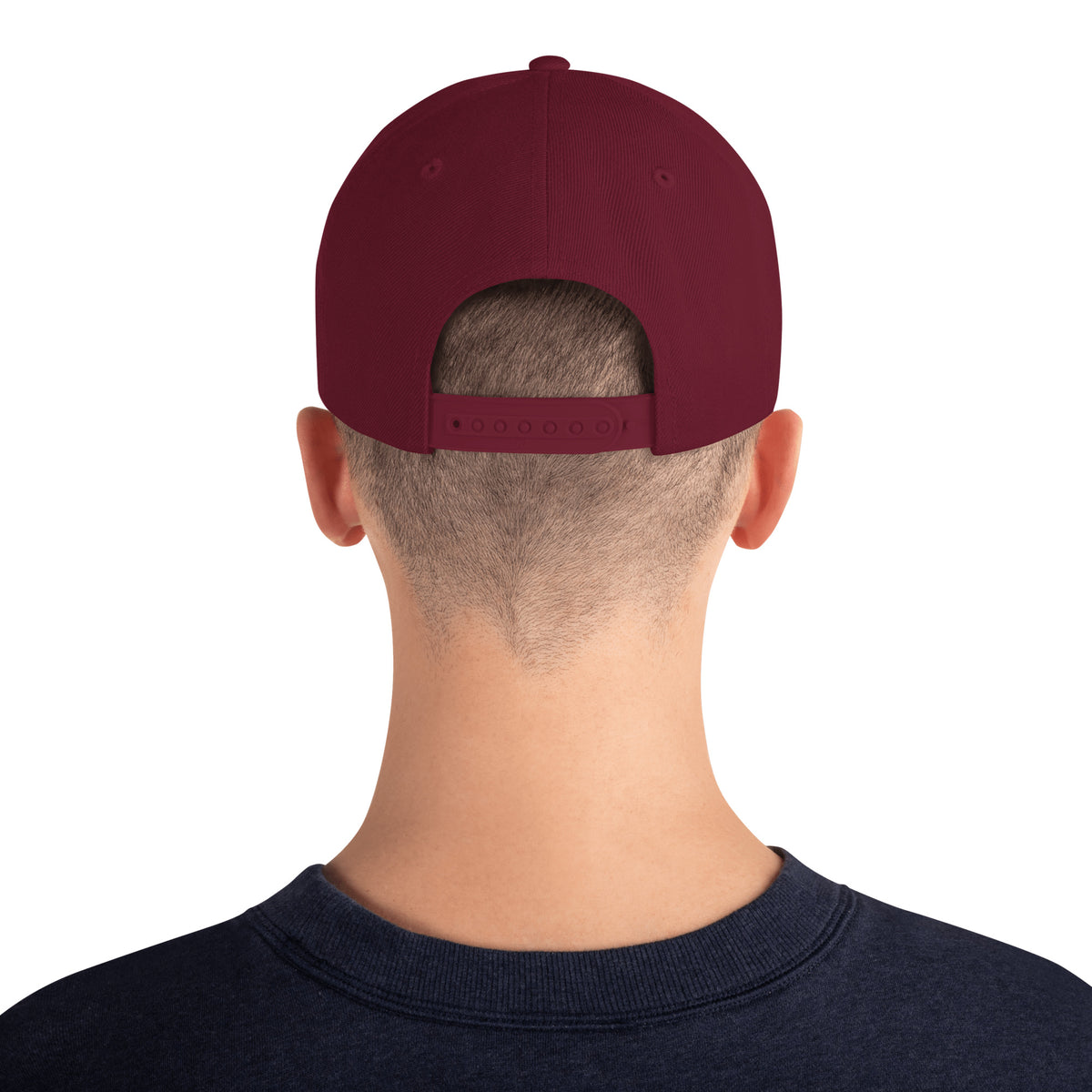 Marked & Chosen Classic Snapback - Maroon - Back View