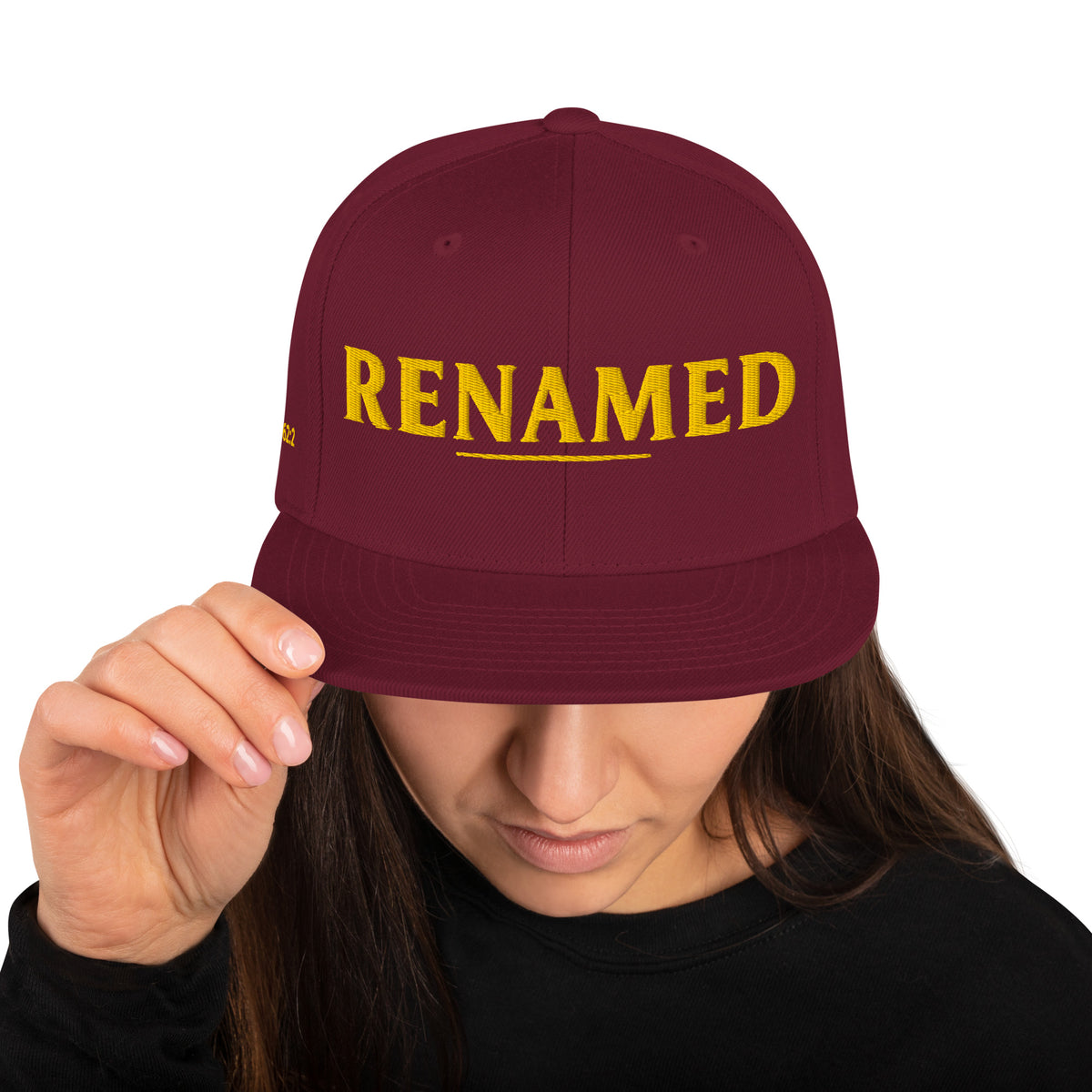 Renamed Classic Snapback - Maroon - Back View 3