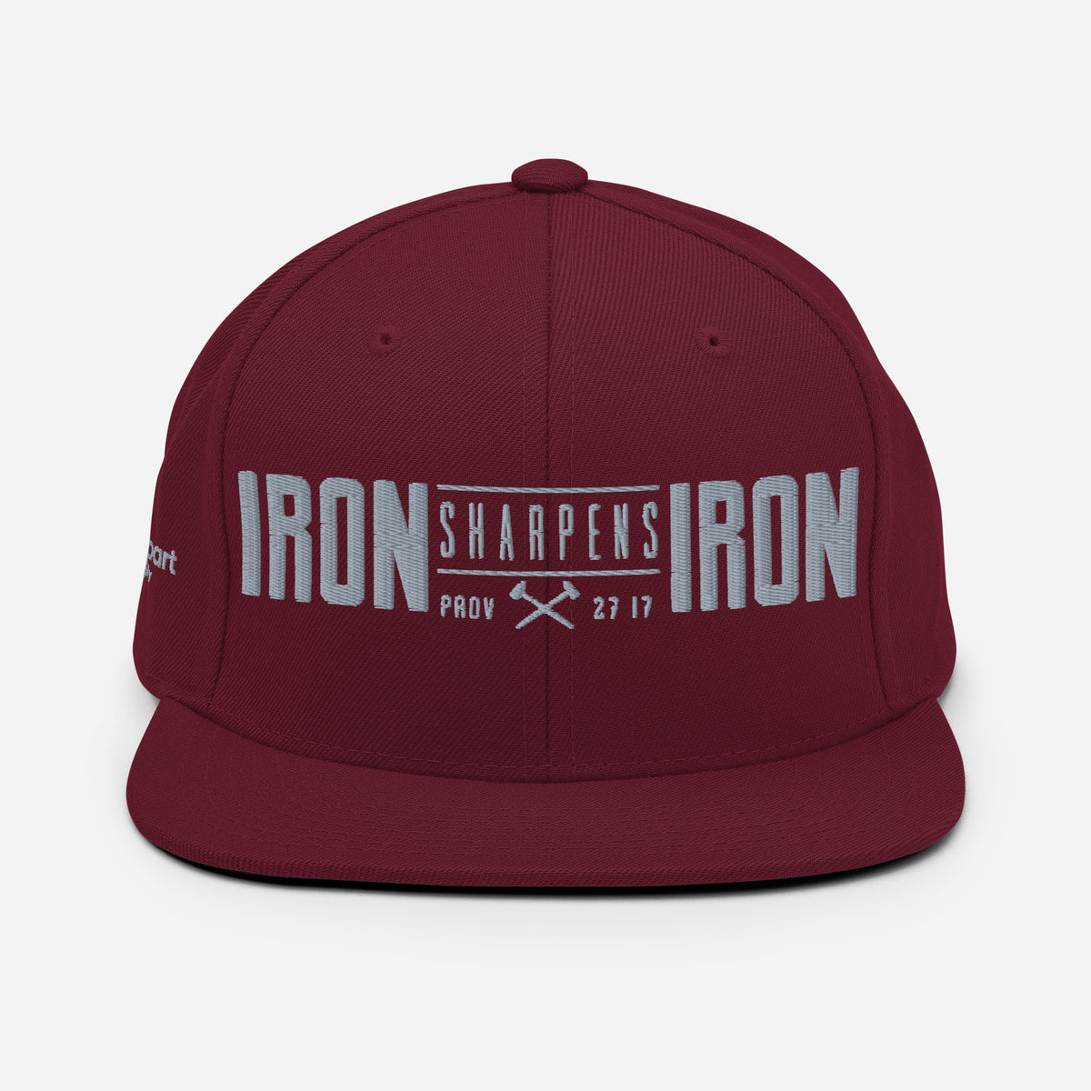 Men's Iron Sharpens Iron Classic Snapback - Maroon - Back View 2