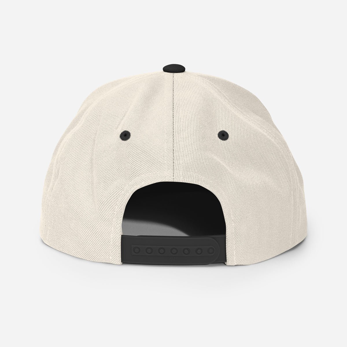 Royalty Classic Snapback - Natural/ Black - Back View