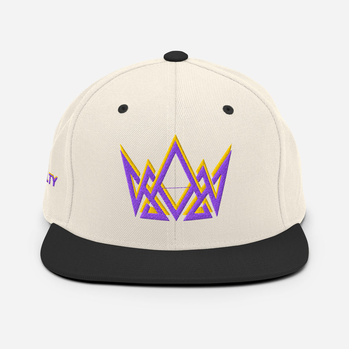 Royalty Classic Snapback - Natural/ Black - Back View 2