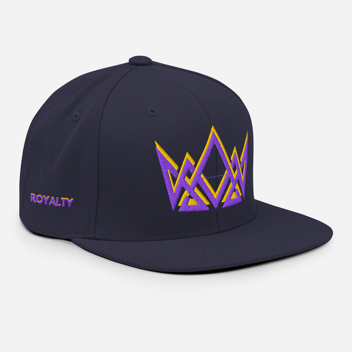 Royalty Classic Snapback - Navy - Right Front View